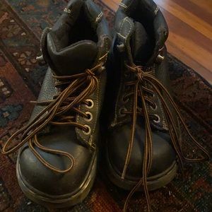 Dr Martens Black Leather Lace Up Ankle Boots